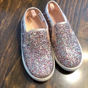 NWOT Carters sparkle slip on shoes